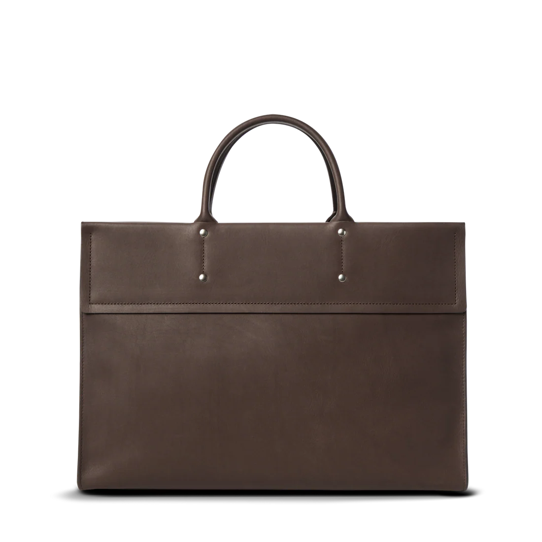 Large Capacity Natural Leather Day Satchel Briefcase For 15-inch Laptop