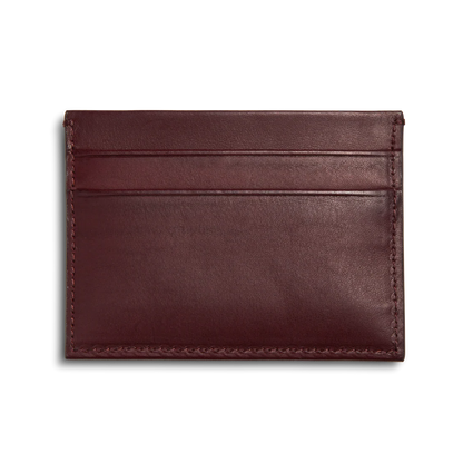 Slim RFID Blocking Vachetta Leather Multi-Slot Card Wallet