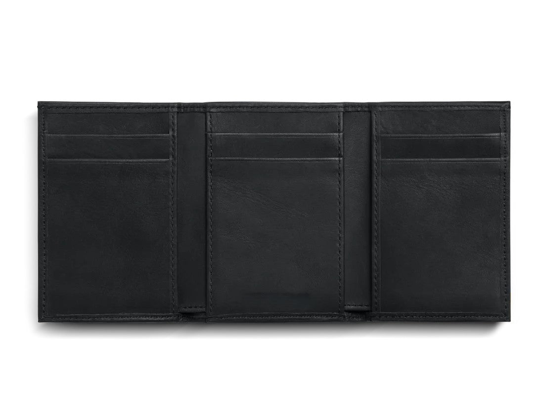 RFID Blocking Navigator Leather Compact Trifold Wallet