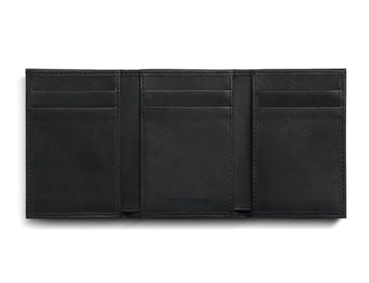 RFID Blocking Navigator Leather Compact Trifold Wallet