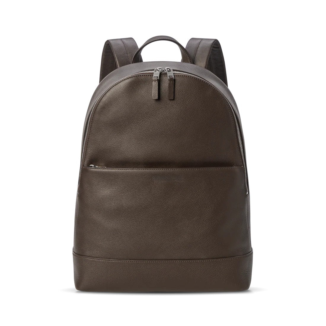 Lightweight Pebbled Leather Commuter Backpack Fits 15-inch Laptop