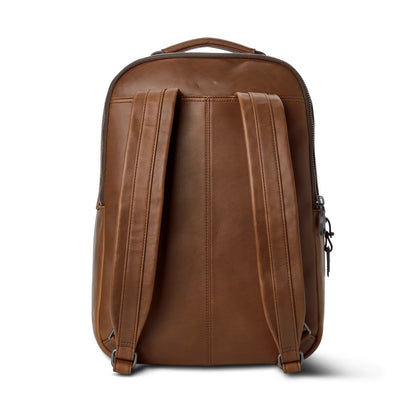 Premium Natural Grain Leather Large Capacity Laptop Backpack For 15-inch Laptop