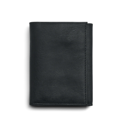 RFID Blocking Navigator Leather Compact Trifold Wallet