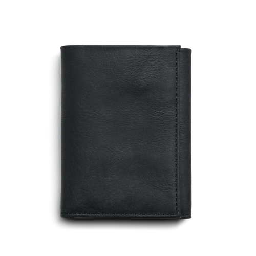 RFID Blocking Navigator Leather Compact Trifold Wallet