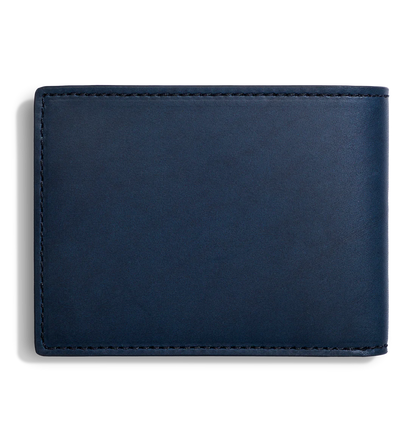 RFID Blocking Slim Vachetta Leather Bifold Wallet