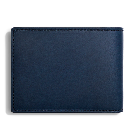 RFID Blocking Slim Vachetta Leather Bifold Wallet