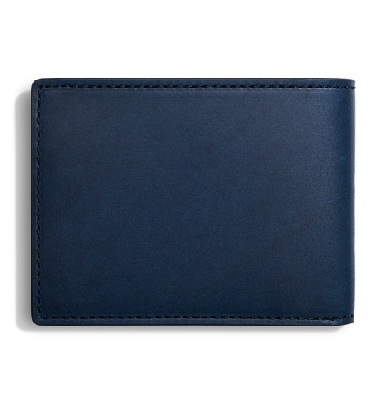 RFID Blocking Slim Vachetta Leather Bifold Wallet