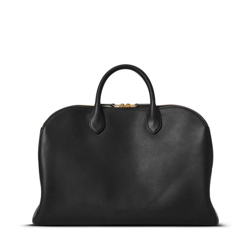 Vintage Smooth Natural Leather Large Bixby Satchel Briefcase Fits 15-inch Laptop