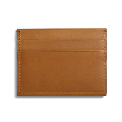 Slim RFID Blocking Vachetta Leather Multi-Slot Card Wallet