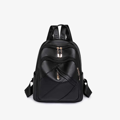 Water Resistant Vegan Leather Compact Mini Travel Daypack Backpack