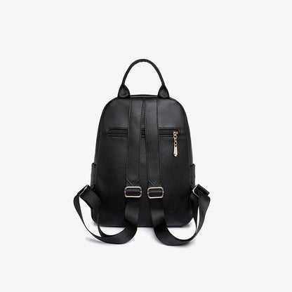Water Resistant Vegan Leather Compact Mini Travel Daypack Backpack