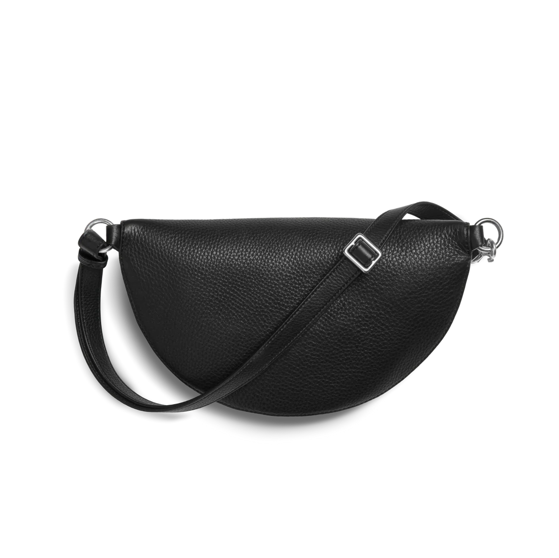 Pebbled Natural Grain Leather Adjustable Multi-Wear Sling Crossbody Bag
